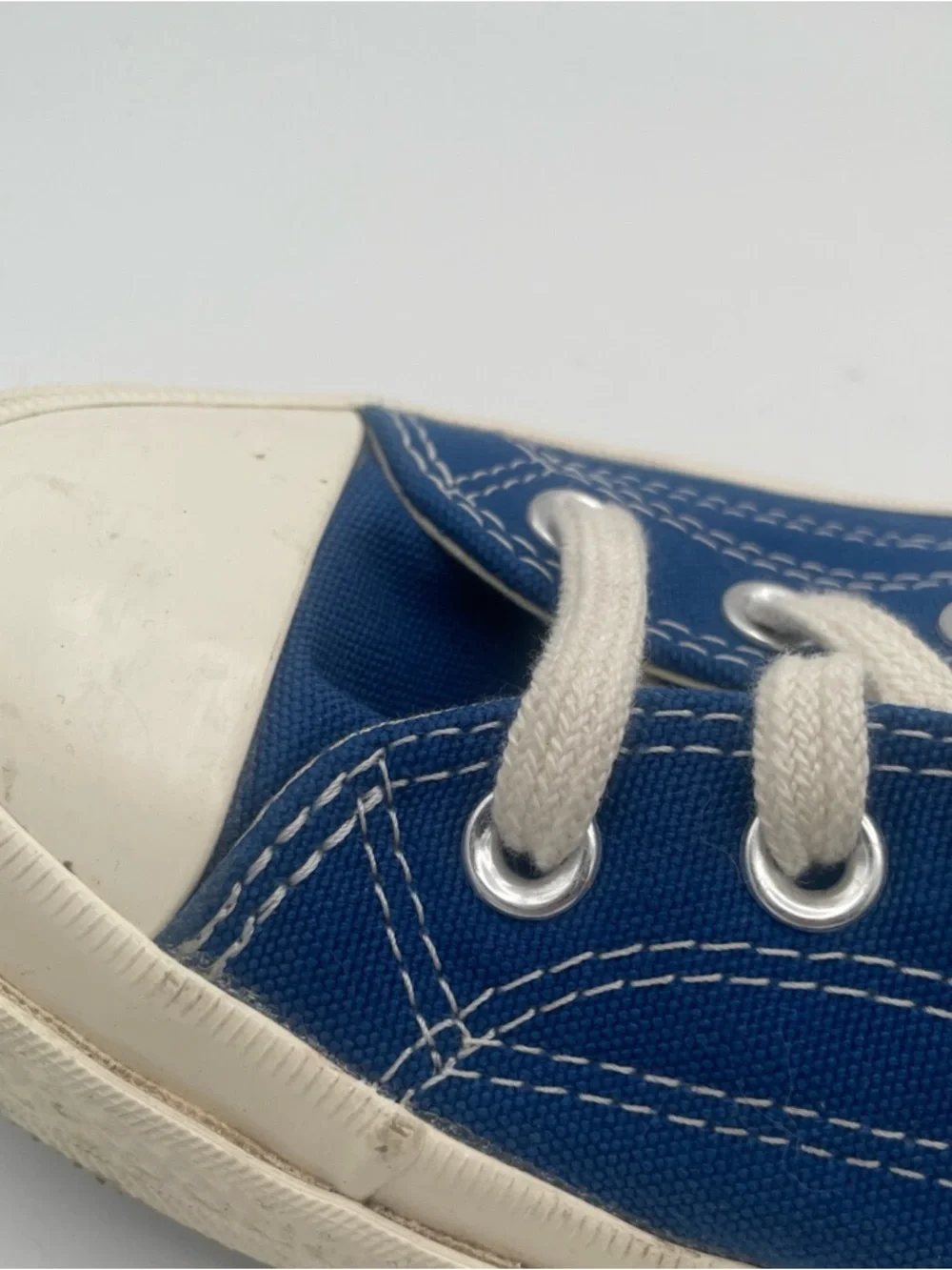 Converse Comme des Garcons Blue High-Top sneakers‎ Heart Eyes Women’s size 10
